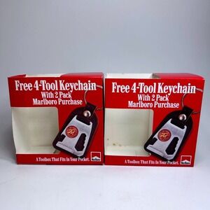 Vintage Marlboro 4-Tool Keychain‎ New in Box 1994 Lot 2 Wrench Opener Multi-Tool